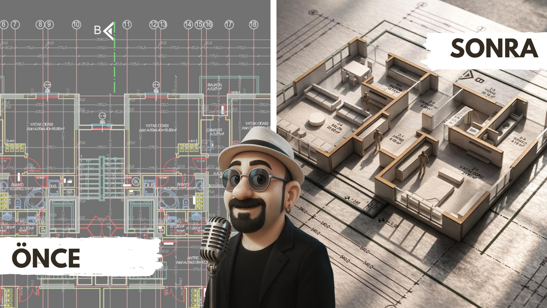 Yapay Zeka ile Mimari Plan Boyama: Hangisi Kazanıyor?