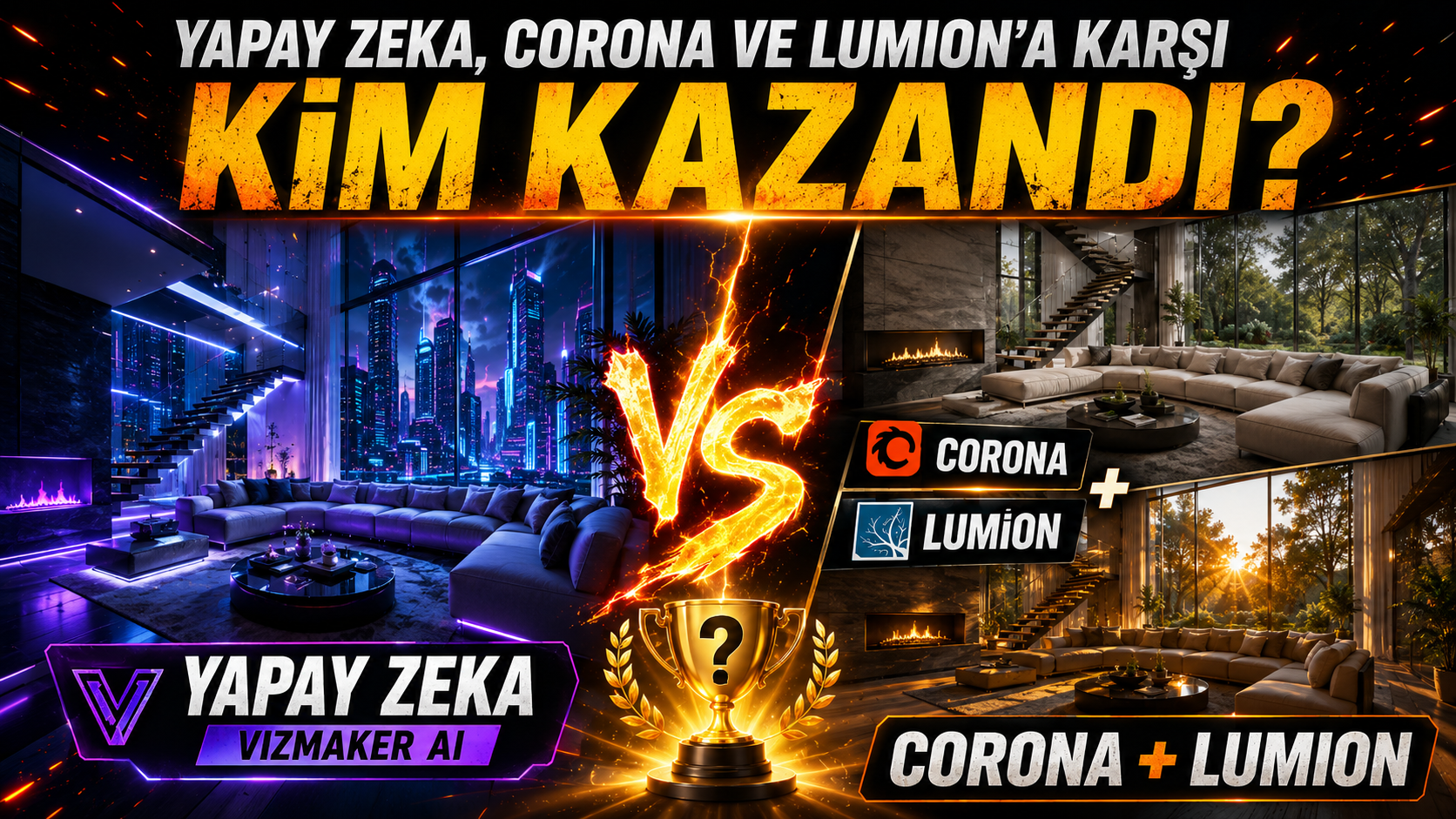 Yapay Zeka vs Corona vs Lumion